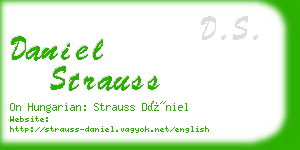 daniel strauss business card